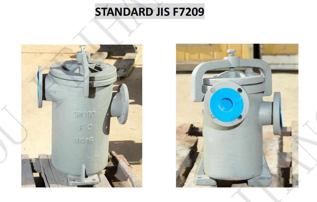 China Simplex Oil Strains & Single Oil Basket Filter Supplier 5K-125A JIS F7209 Corpo - Ferro fundido e filtro - aço inoxidável