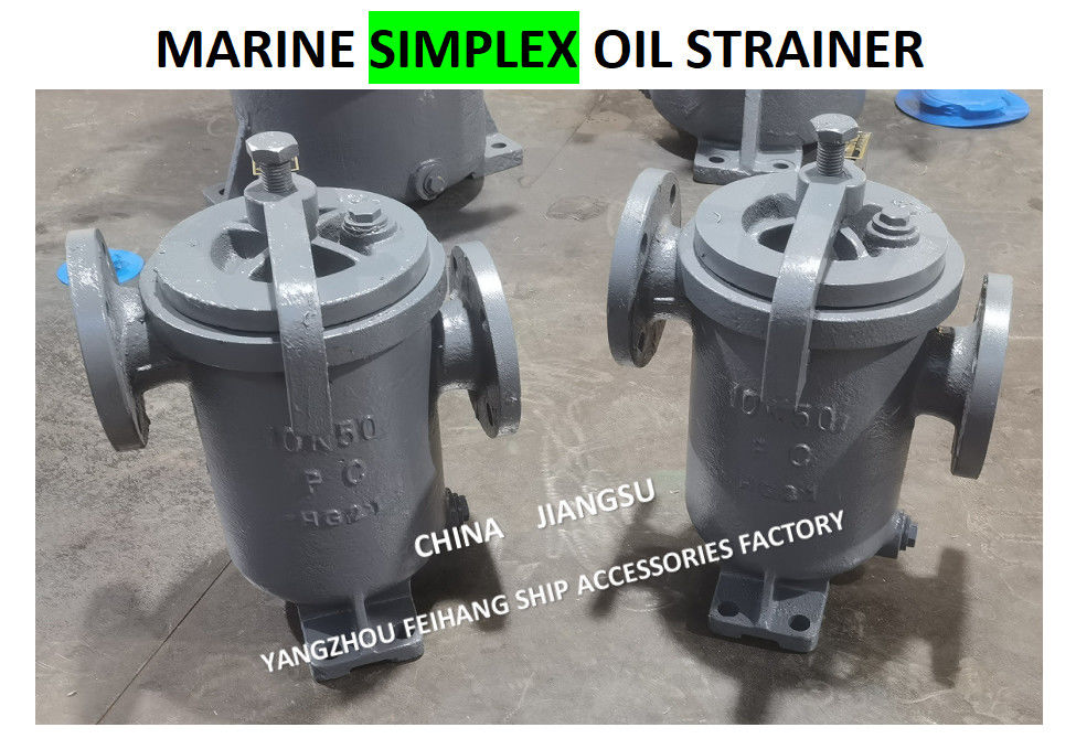 China Simplex Oil Strains & Single Oil Basket Filter Supplier 5K-125A JIS F7209 Corpo - Ferro fundido e filtro - aço inoxidável