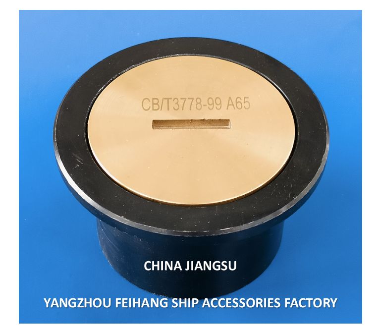 Tampão de Sondagem do Corpo em Aço Fundido Cabeça do Tubo de Sondagem para Convés de Navio C65 CB/T3778 Material de Grau Marinho Padrão da Indústria