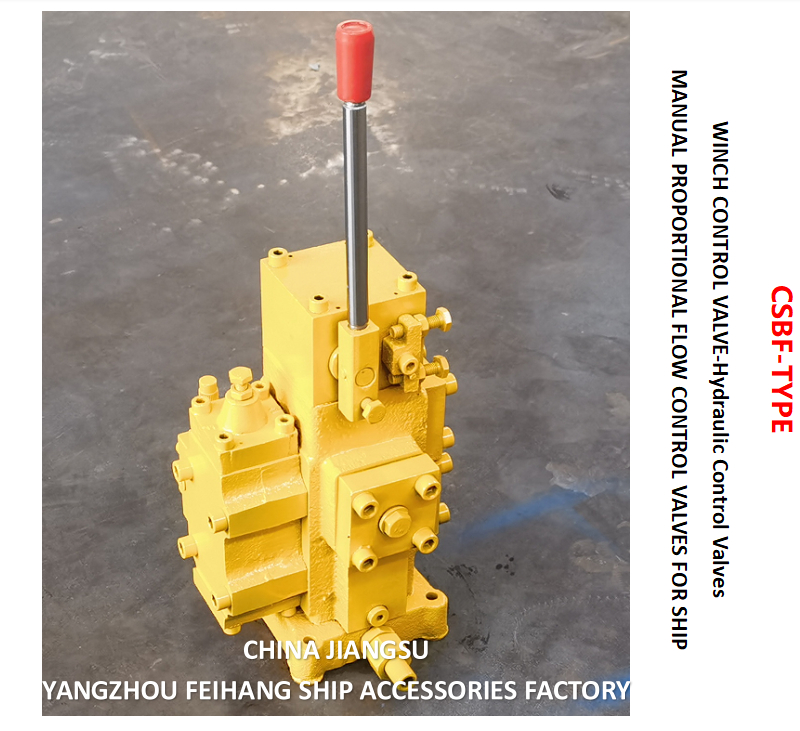 CSBF-G40 Tipo BLOCO DE CONTROLE DO GUINCHO VÁLVULA DE CONTROLE CABRESTANTE VÁLVULAS DE CONTROLE DE FLUXO PROPORCIONAL MANUAL PARA NAVIOS