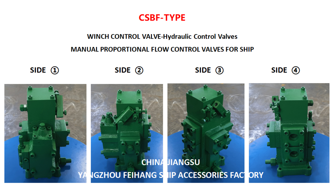 CSBF-G40 Tipo BLOCO DE CONTROLE DO GUINCHO VÁLVULA DE CONTROLE CABRESTANTE VÁLVULAS DE CONTROLE DE FLUXO PROPORCIONAL MANUAL PARA NAVIOS