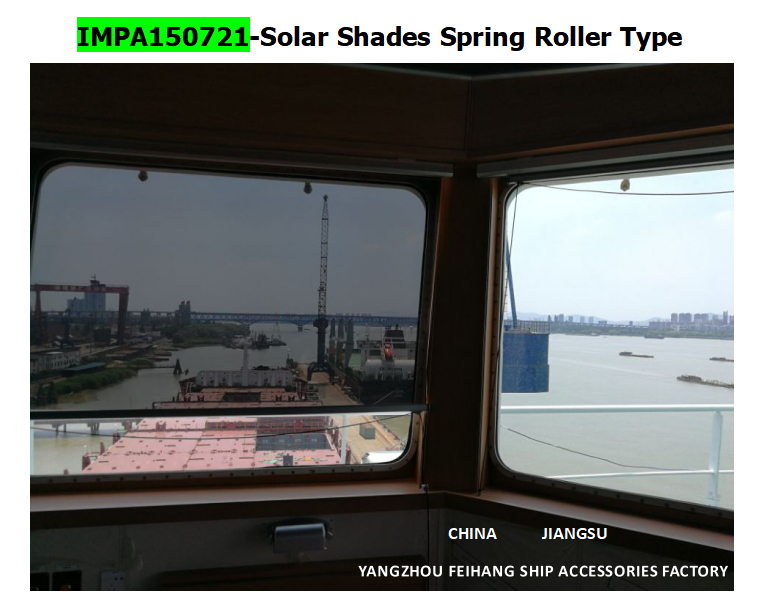 Sun Shading Curtain & Anti-Glare Sunscreens for Ships Navigation Windows Frame Material Alum-Alloy Films Color GOLD,SILVER,GREY,BRONZE