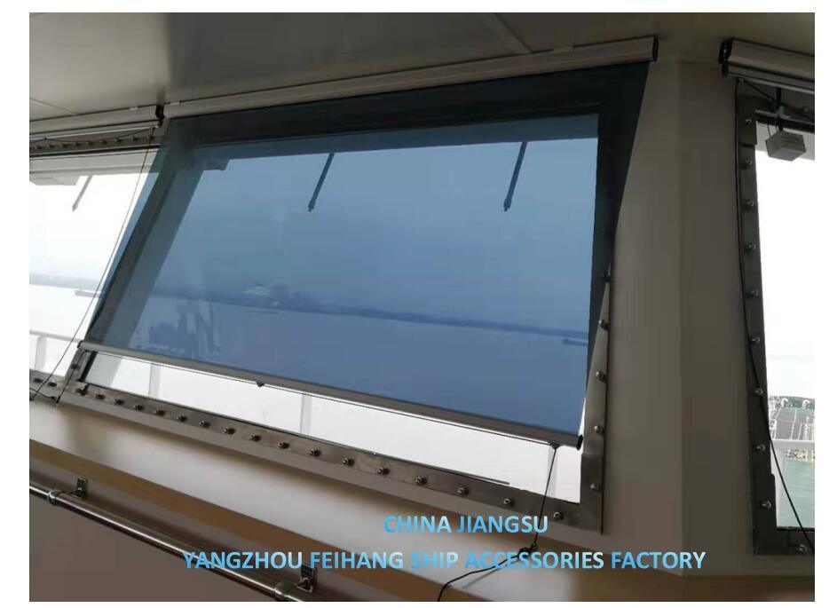 Sun Shading Curtain & Anti-Glare Sunscreens for Ships Navigation Windows Frame Material Alum-Alloy Films Color GOLD,SILVER,GREY,BRONZE