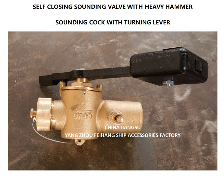 VÁLVULA AUTO-FECHANTE PARA SONDA MODELO FH-40A CB/T3778 Para Tubo de Sonda PN2.5 Material - Cobre com rosca interna BSP e haste rotativa de 360°