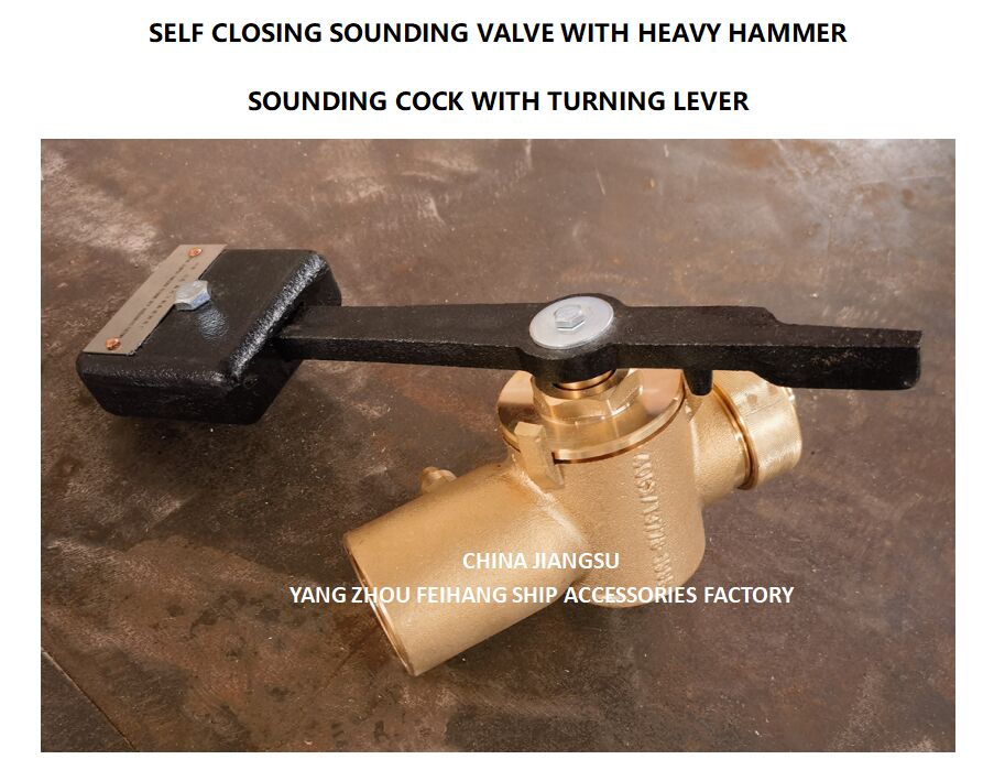 VÁLVULA AUTO-FECHANTE PARA SONDA MODELO FH-40A CB/T3778 Para Tubo de Sonda PN2.5 Material - Cobre com rosca interna BSP e haste rotativa de 360°