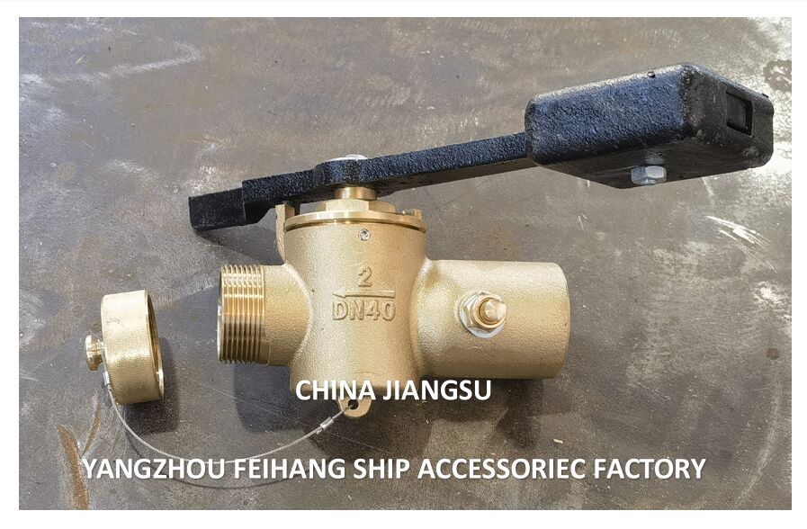 VÁLVULA AUTO-FECHANTE PARA SONDA MODELO FH-40A CB/T3778 Para Tubo de Sonda PN2.5 Material - Cobre com rosca interna BSP e haste rotativa de 360°
