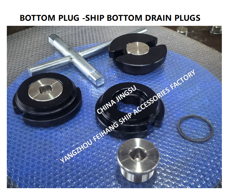 Ship Bottom Drain Plugs A52*2 FOR WATER TANK WITH ROLLED STL HOUSING,STAINLESS STEEL PLUG,NEOPRENE UBBER